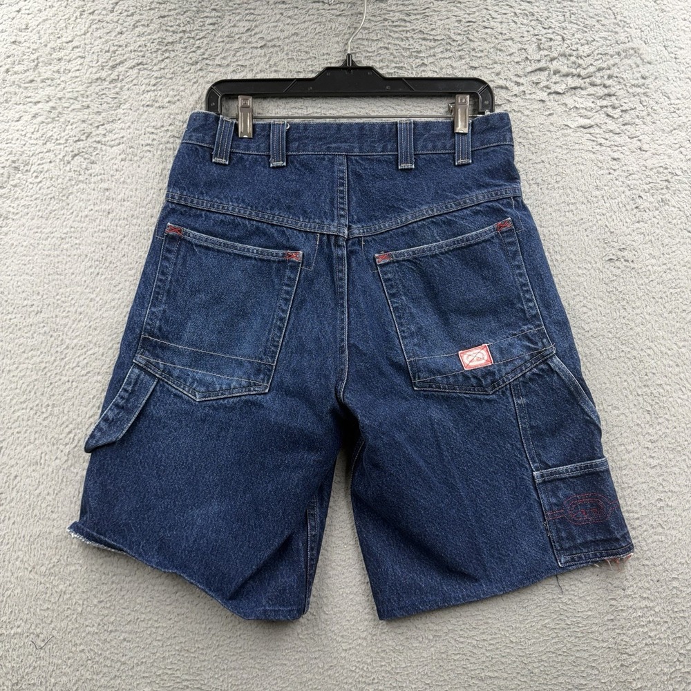 ECKO UNLTD Carpintero Jean Shorts Mens Size 32 Blue Baggy Fit Jean Shorts